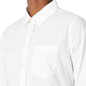 Women's Classic-Fit Long-Sleeve Button-Down Poplin Shirt SMALL